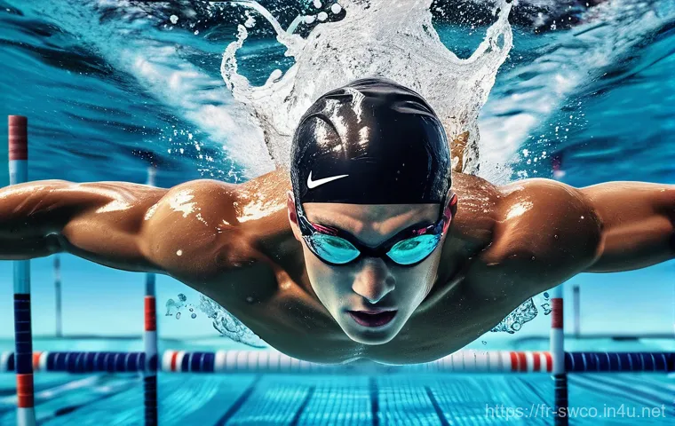 수영강사로서 체력 향상 프로그램 - Here are three detailed image prompts: